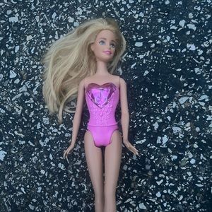 Pink heart Barbie doll
